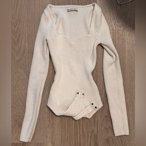 Abercrombie sweetheart sweater bodysuit